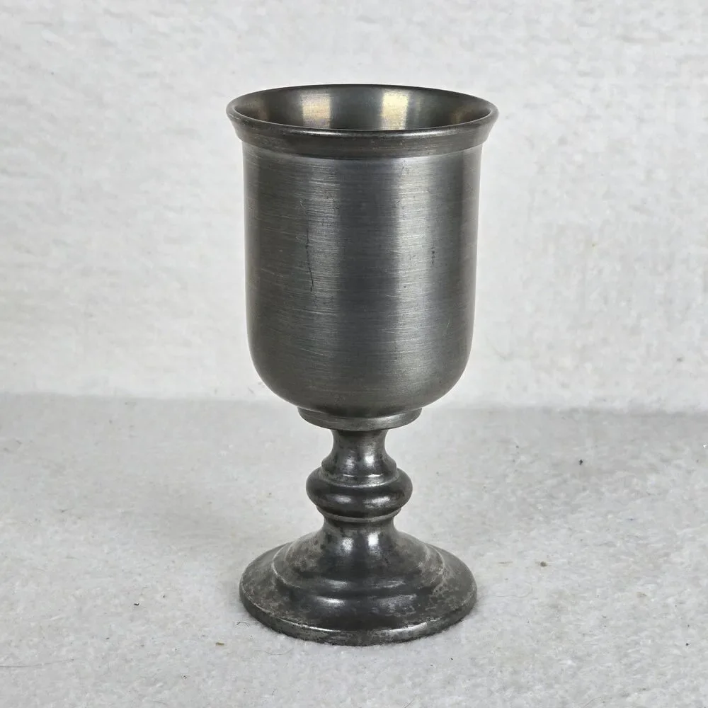 Vintage Colonial Casting Company Statesmetal XIII Pewter Goblet Chalist 6